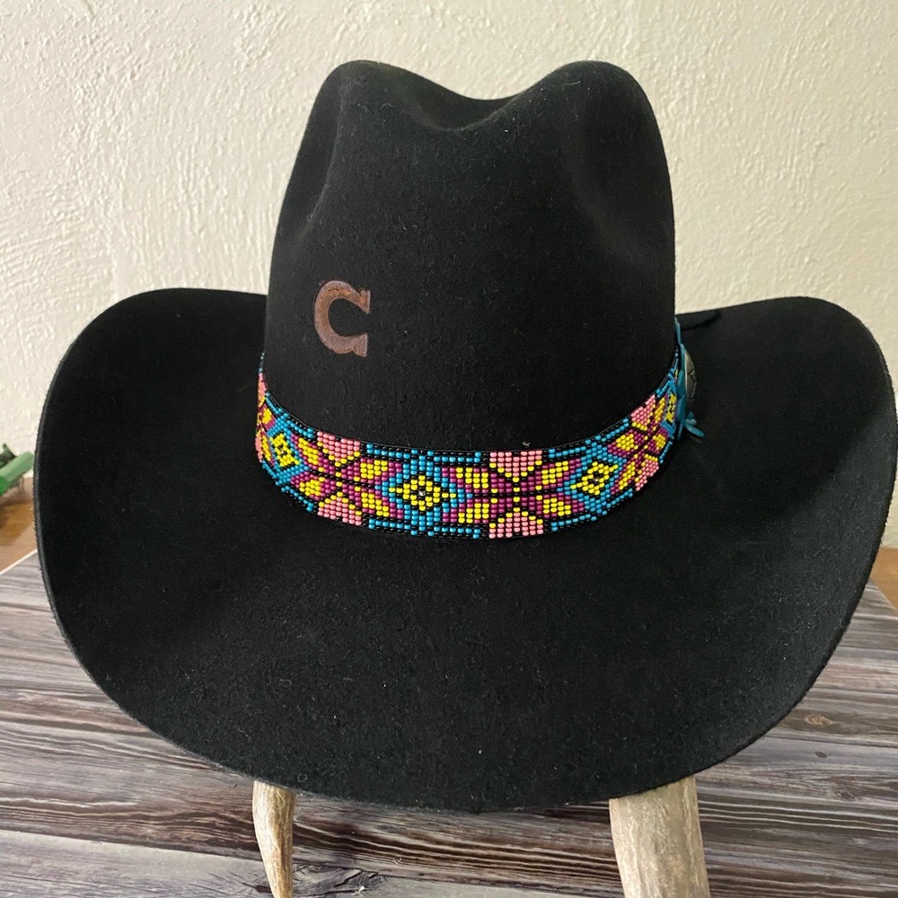 Charlie 1 Horse Black 4X Gold Digger Felt